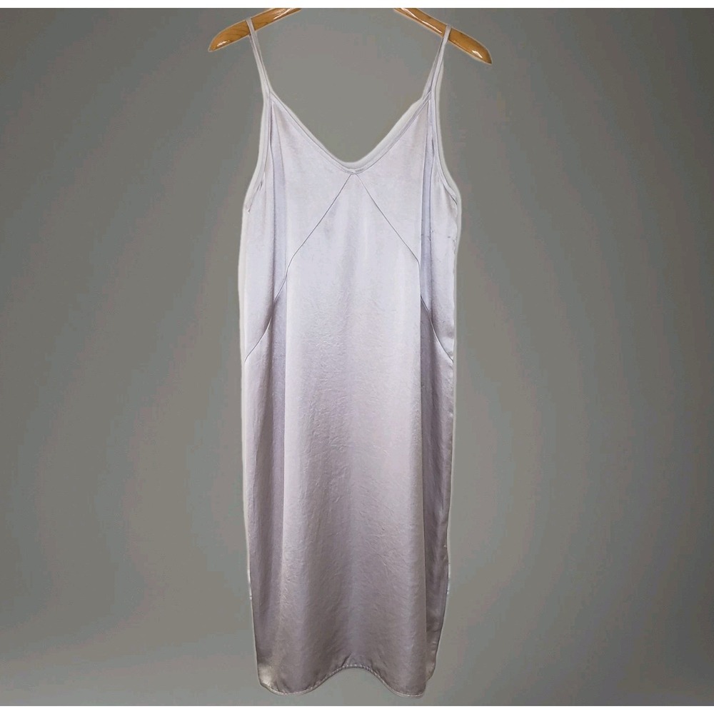 NWT Everlane The Party Slip Dress Sz 10 Side Slit Satin Minimalist Ethereal Midi